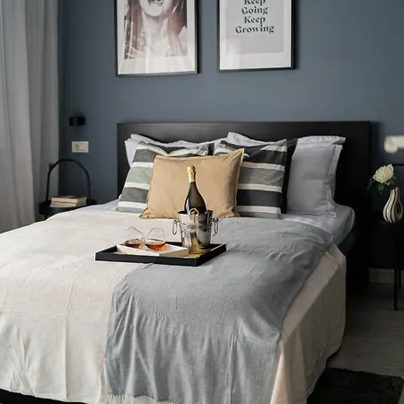 Chic Black & White 2br Retreat On Dambovitei 公寓 布加勒斯特